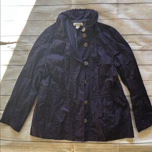 Coldwater Creek Dark Purple Utility Jacket